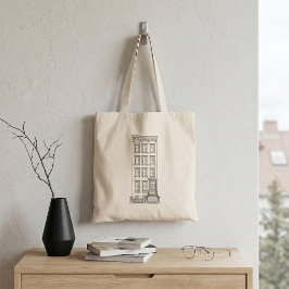 Bolso De Tela Dibujo clásico de apartamento con escalinata de Nu