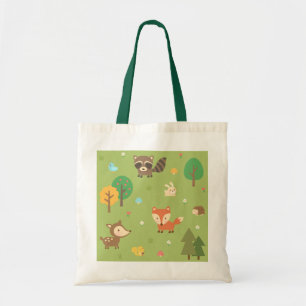 Bolso De Tela Dibujo de animales del bosque para niños