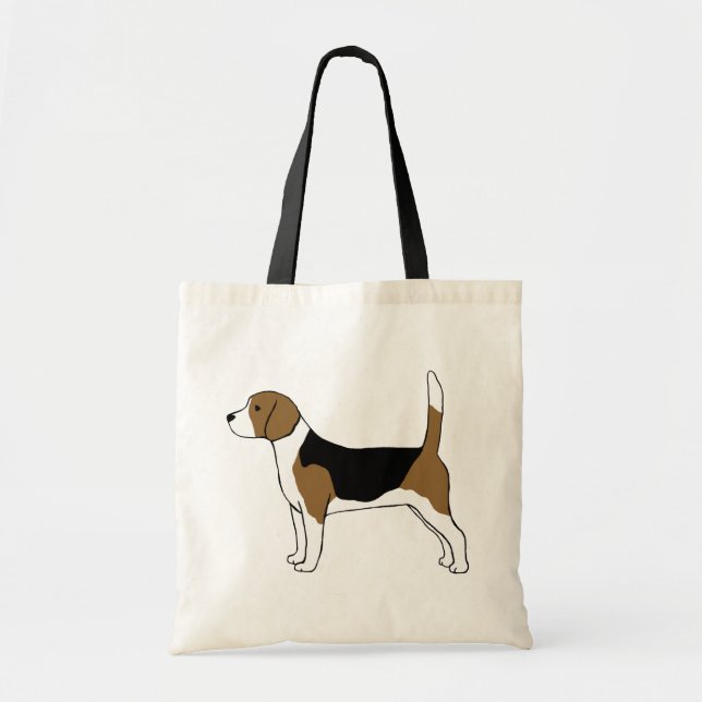 Bolso De Tela Dibujo de Beagle | Perro Cute (Frente)