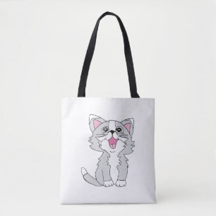 Bolso De Tela Dibujo de cliparte felina felina felina curada