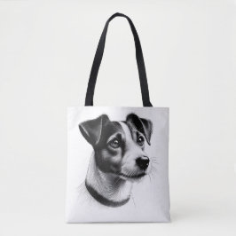 Bolso De Tela Dibujo de Jack Russell Terrier