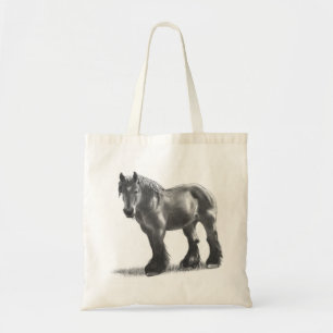 Bolso De Tela Dibujo de lápiz belga del caballo de proyecto: