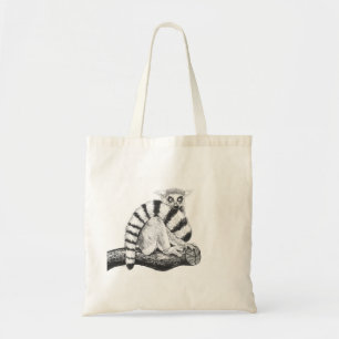 Bolso De Tela Dibujo de Lemur