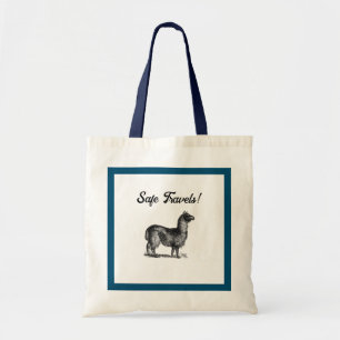 Bolso De Tela Dibujo de Llama Encantador, Dibujo a Tinta de Anim