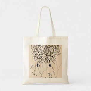 Bolso De Tela Dibujo de Neuronas Vintas por Santiago Ramón y Ca