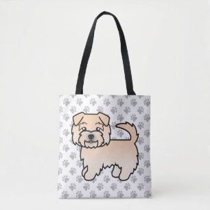 Bolso De Tela Dibujo de perro Norfolk Terrier Wheaten de dibujos