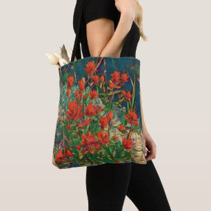 Bolso De Tela Dibujo de pincel indio