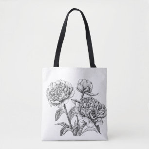 Bolso De Tela Dibujo de tinta peatonal