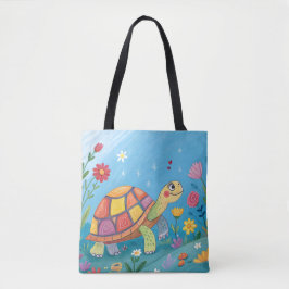 Bolso De Tela Dibujo de tortuga bebé