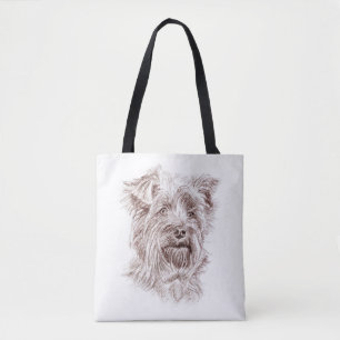 Bolso De Tela Dibujo de Yorkshire Terrier