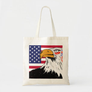 Bolso De Tela Dibujo estadounidense de un águila