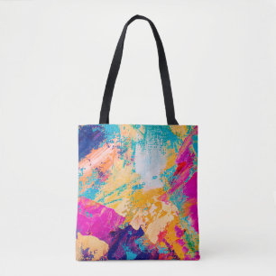 Bolso De Tela Dibujo manual de pintura al óleo. Resumen de antec