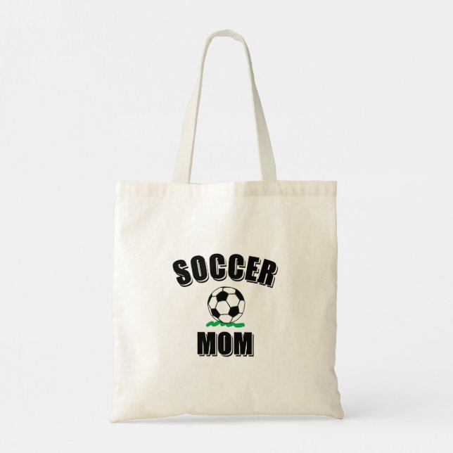 Bolso De Tela Dibujo Y Texto De La Madre Del Fútbol (Reverso)