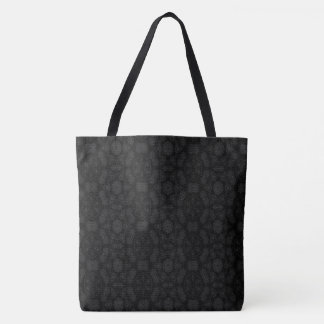 Bolso De Tela Dibujos abstractos MODERNOS en mosaico rosa-negro