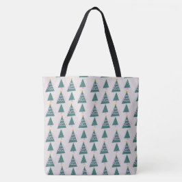 Bolso De Tela Dibujos de árboles lindos rosa verde