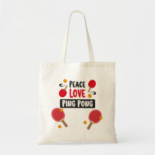 Bolso De Tela Dicho divertido de Ping Pong para jugador