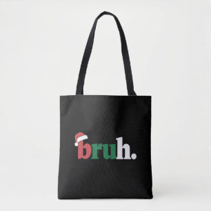 Bolso De Tela Dicho divertido meme de Bruh saludo de hermano Nav