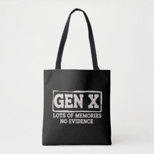 Bolso De Tela Dicho Divertido Sarcástico Gen X Muchos Recuerdos 