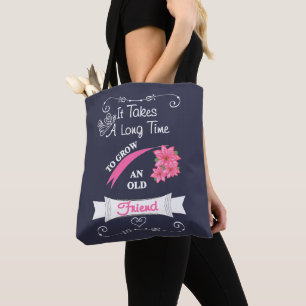 Bolso De Tela Diciendo Por Un Viejo Gráfico De Tipografía De A