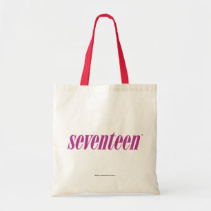 Bolso De Tela Diecisiete Logotipo-Púrpuras