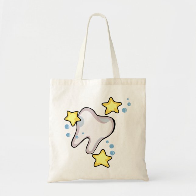 Bolso De Tela Diente espumoso (Frente)