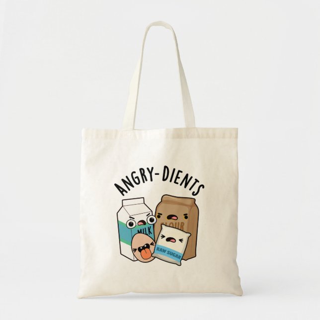 Bolso De Tela Dientes furiosos Funny Baking Pun (Frente)