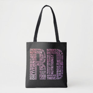 Bolso De Tela Dietista nutricionista registrado RD