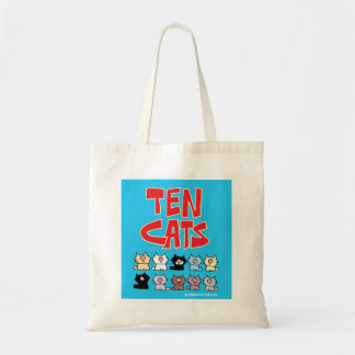 Bolso De Tela ¡Diez gatos - todos junto ahora!