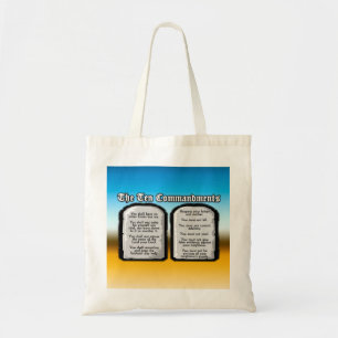 Bolso De Tela Diez mandamientos de la Sagrada Biblia, la ley de