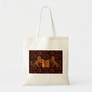 Bolso De Tela Diez mandamientos y leones