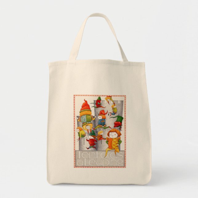 BOLSO DE TELA DIEZ SEÑORES UNA MESA DE SALIDA (Frente)