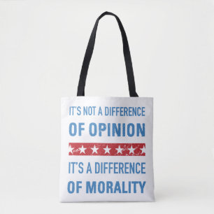 Bolso De Tela Diferencia De La Moralidad Contra Trump