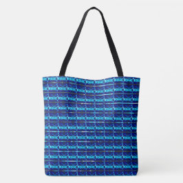 Bolso De Tela Diferentes formas azules, de rayas diferentes