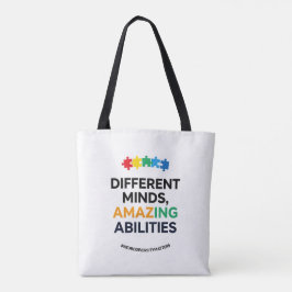 Bolso De Tela Diferentes Mentes Conciencia de Habilidades Increí