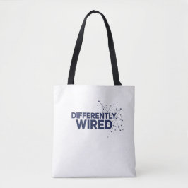 Bolso De Tela Differently Wired – Autism Awareness Month Blue 