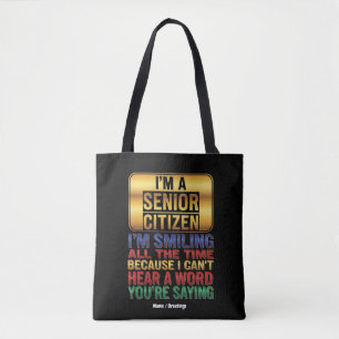 Bolso De Tela Difícil de Oír Pero Lleno de Humor Regalo Divertid