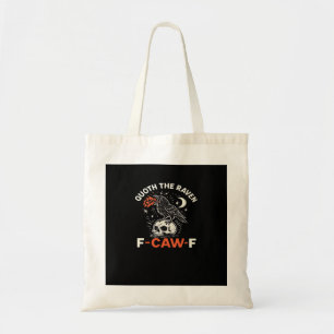 Bolso De Tela Dijo Cuervo F-Caw-F