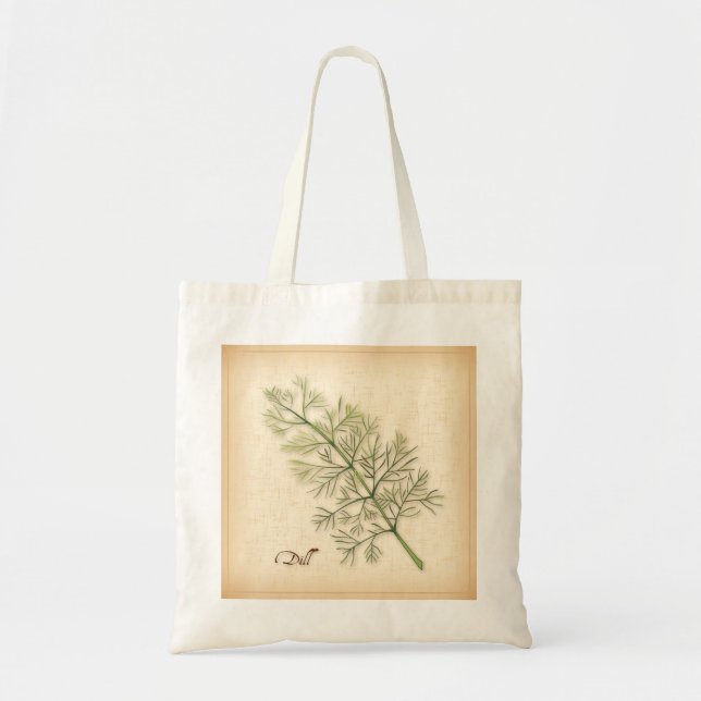 Bolso De Tela Dill Herb Tote Bag (Frente)