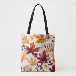 Bolso De Tela Dilo con hojas de otoño 3 -