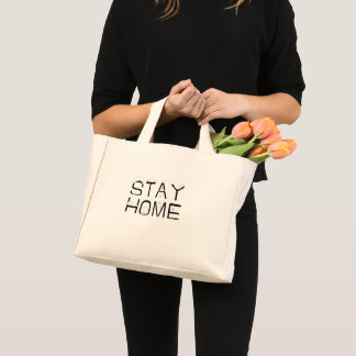 BOLSO DE TELA DIMINUTO アザラシと一緒に家にいよう（STAY HOME WITH SEAL）