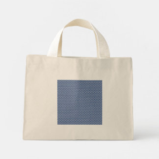 BOLSO DE TELA DIMINUTO 藍色の波小紋