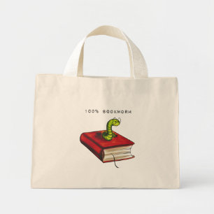 Bolso De Tela Diminuto 100% Bookworm