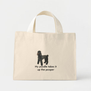 Bolso De Tela Diminuto 4861-Plush-BlackPoodle, Mi caniche lo...