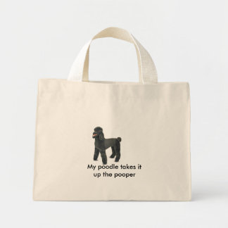 Bolso De Tela Diminuto 4861-Plush-BlackPoodle, Mi caniche lo...