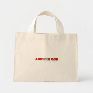 Bolso De Tela Diminuto Abide a DIOS