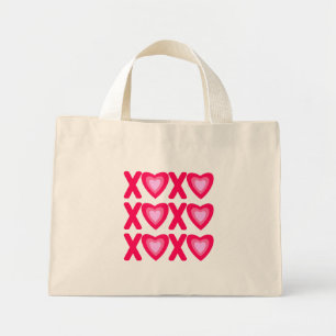 Bolso De Tela Diminuto Abrazos Besos Amor Corazones