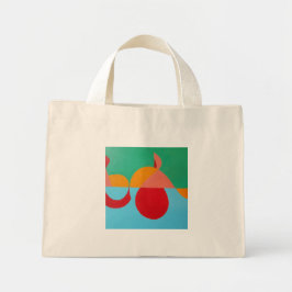 Bolso De Tela Diminuto Abstract Treble Clef Tiny Tote