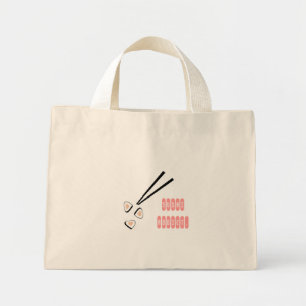 Bolso De Tela Diminuto Addicto de sushi