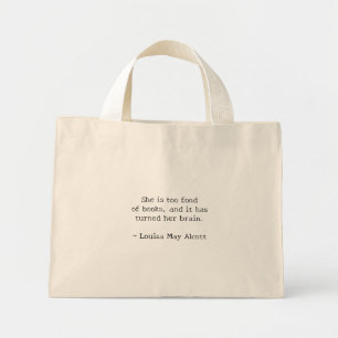 Bolso De Tela Diminuto Aficionado a los Libros