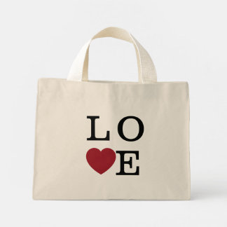 Bolso De Tela Diminuto Ahava (Amor) rojo